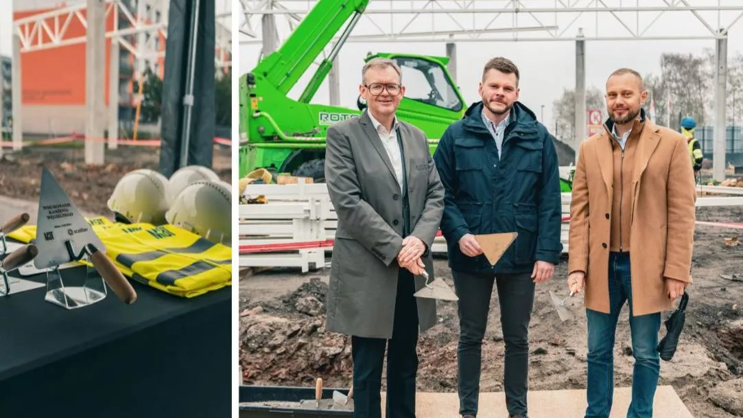 Nowy park handlowy w Zabrzu rośnie w oczach. Kamień węgielny już wmurowany