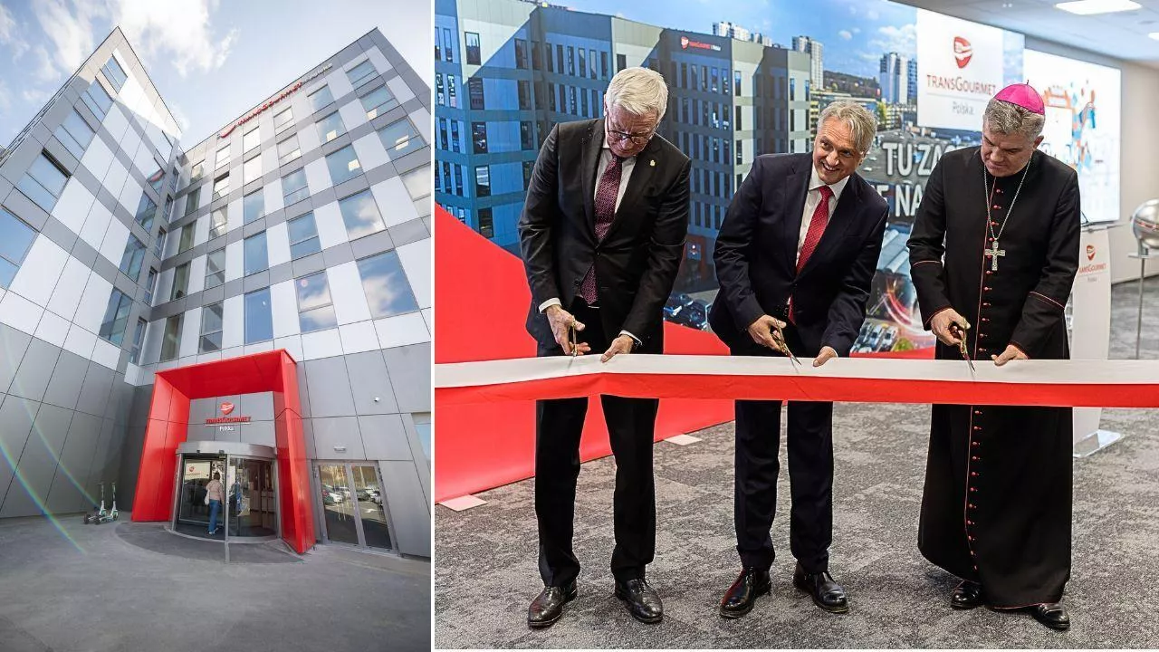 W oficjalnym otwarciu nowej siedziby Selgrosu i Transgourmet w Poznaniu uczestniczyli (od lewej):<br>
Jacek Jaśkowiak (prezydent Poznania), Alexander Orlowski (prezes Transgourmet Polska) oraz abp. Zbigniew Zieliński (metropolita poznański) (fot. Transgourmet Polska)