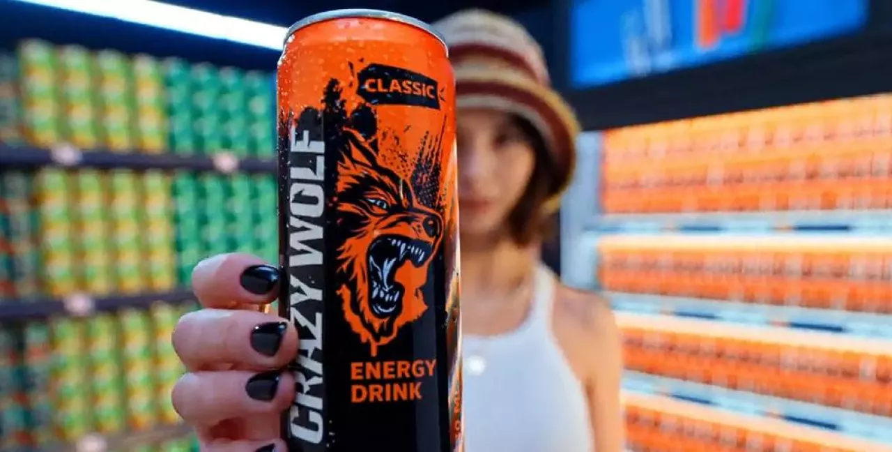 Napój energetyczny Crazy Wolf, marki własnej Kauflandu