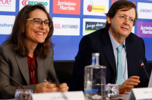 Od lewej: Ana Luisa Virginia, CFO Jeronimo Martins Group i Pedro Soares dos Santos, CEO Jeronimo Martins