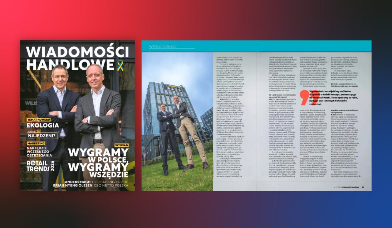 Nowe wydanie ”Wiadomości Handlowych” już dostępne! W środku: Szefowie Salling Group i Netto Polska, Krzysztof Pawiński, jak budować wzrost?, ukraińskie CIMI [SPIS TREŚCI]