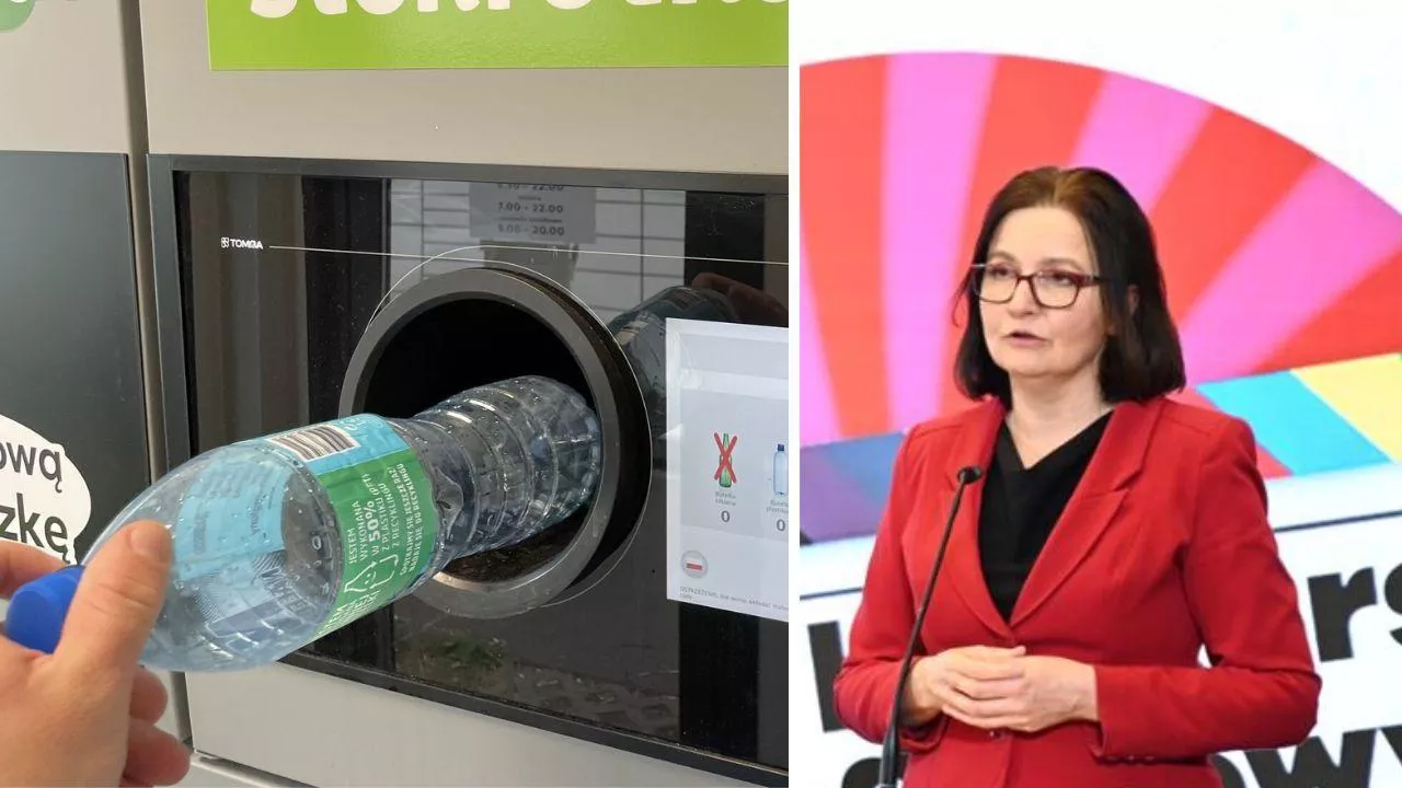 Wiceministra klimatu i środowiska, Anita Sowińska, o przyszłości systemu kaucyjnego w Polsce (fot. Tomra Collection Polska + MKiŚ)