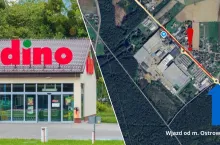 Policja szykuje się i informuje kierowców o proteście pracowników Dino, który ma się odbyć w wielkopolskim Krotoszynie (fot. Shutterstock + KPP Krotoszyn)
