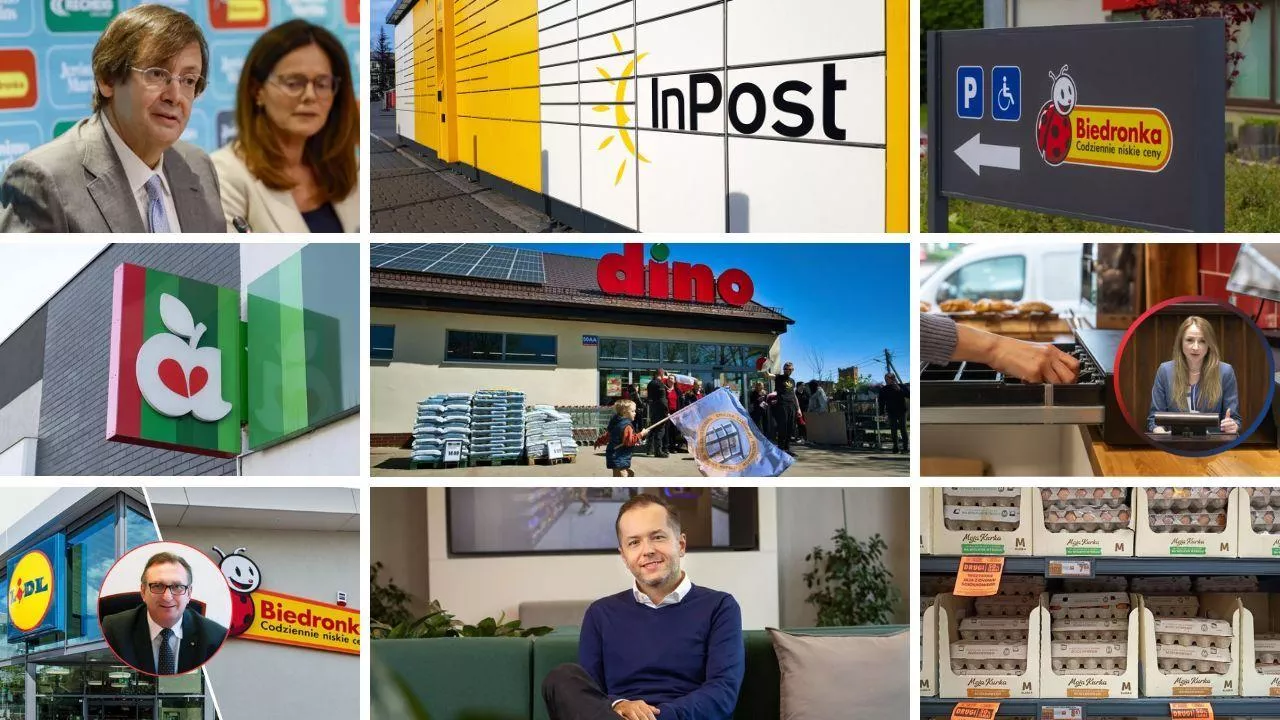 TOP 10 tygodnia - InPost opuści giełdę, Dino ma problemy, a Żabka chce być jak 7-Eleven (fot. Shutterstock + materiały prasowe + wiadomoscihandlowe.pl)