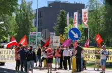 Trwa 3-dniowy protest przed siedzibą Dino w Krotoszynie [ZDJĘCIA] (fot. Paweł Mikos/wiadomoscihandlowe.pl)