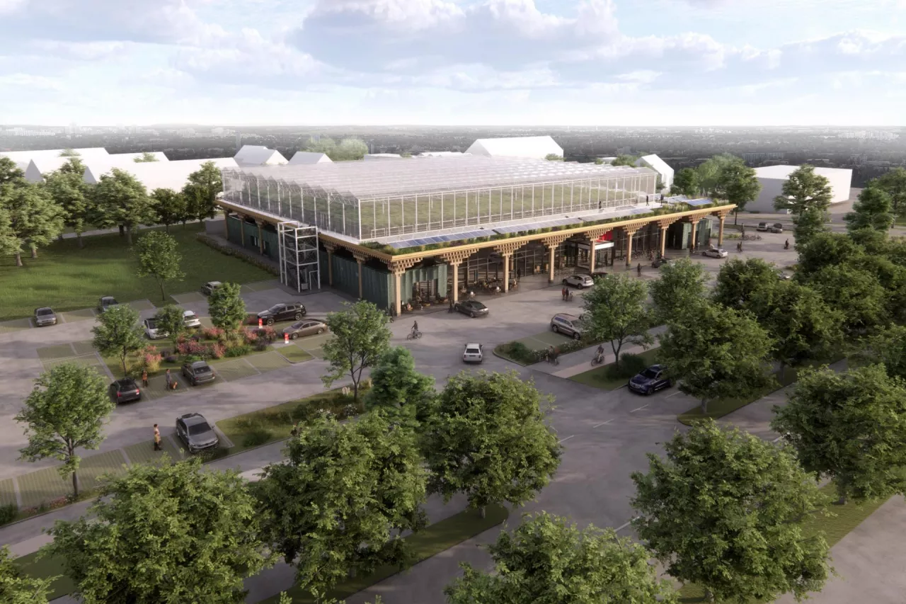 Rewe otworzyło supermarket z farmą na dachu w Berlinie (fot. Rewe)