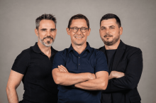 Gareth Walsh, Stoil Vasilev i Emil Savov z Paypercut (fot. Paypercut)