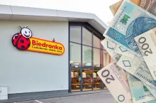 Biedronka promowała butelkomaty przy pomocy piwa? Sieci grozi 500 tys. zł kary (fot. Biedronka + Canva)