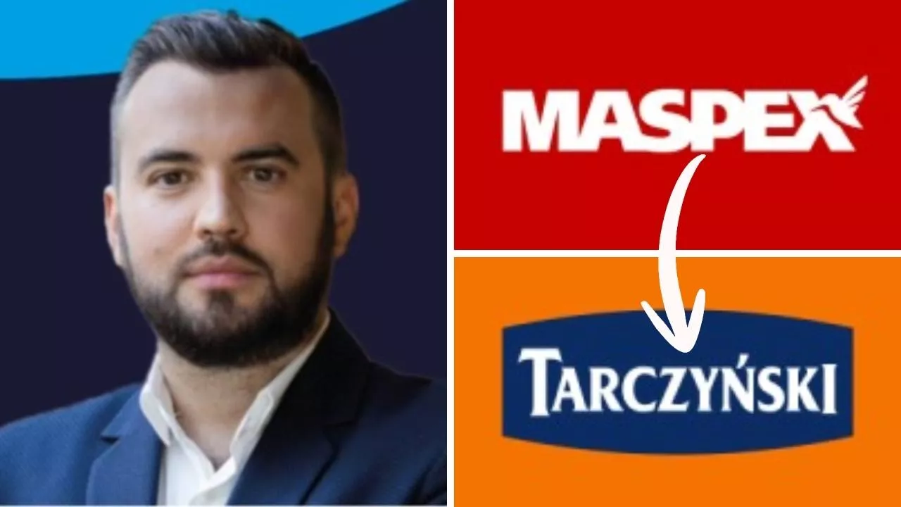 Wojciech Dendys przechodzi z Grupy Maspex do firmy Tarczyński S.A. (fot. Wojciech Dendys, Linkedin/canva)
