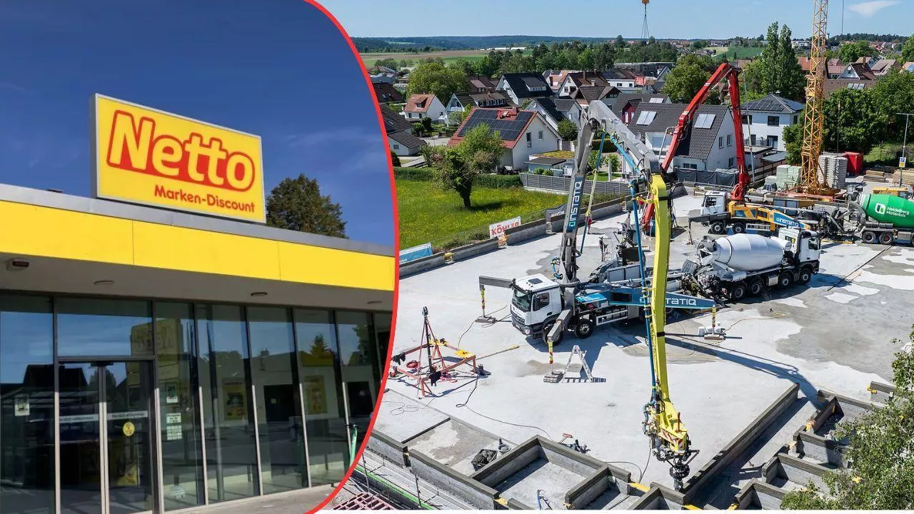 Netto w Niemczech stawia supermarket z drukarki 3D (fot. Strabag + Sebastian Rennack)