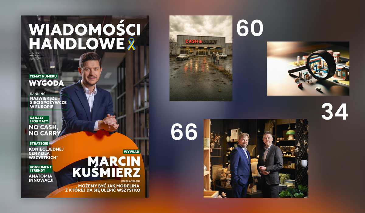 Nowy numer "Wiadomości Handlowych" już dostępny! Na łamach: Marcin Kuśmierz, prezes Allegro; wygoda; polityzacja zakupów; smart pricing [SPIS TREŚCI]