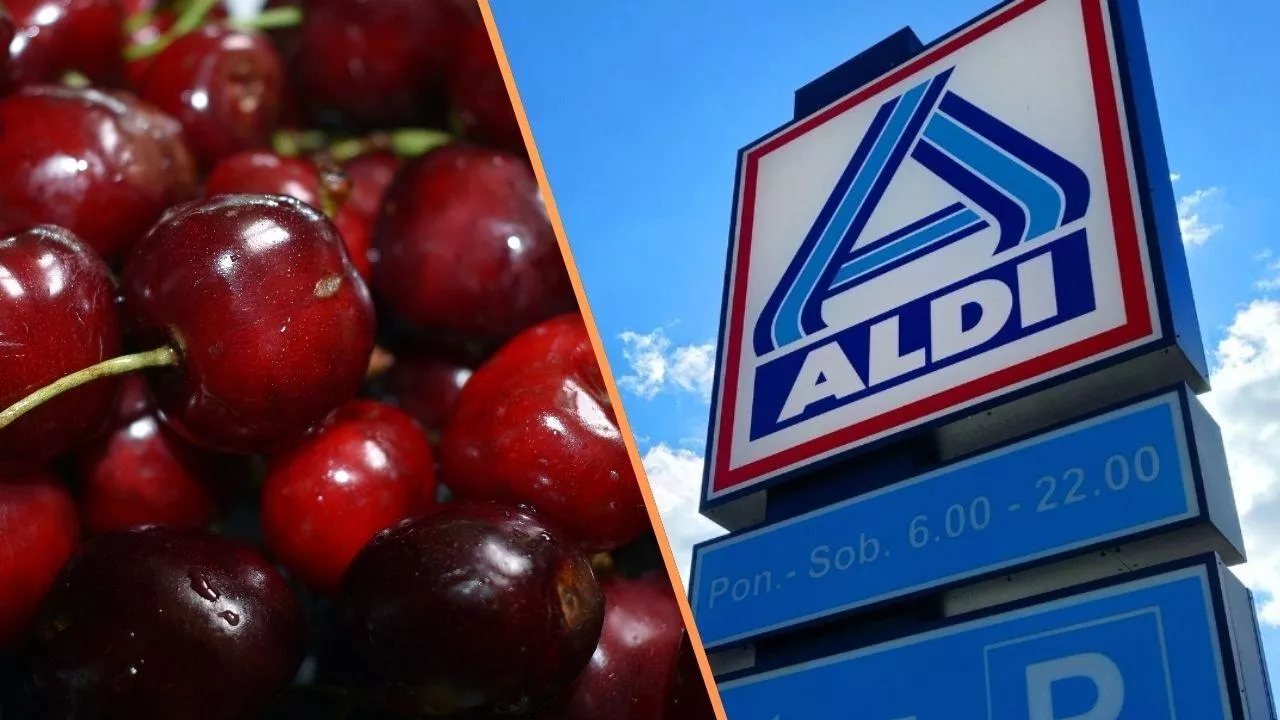 Aldi obniża cenę na czereśnie (fot. Shutterstock + Pixabay)