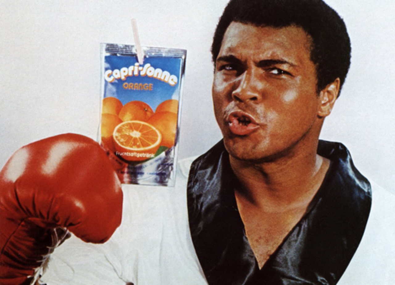 Muhammad Ali ambasador marki Capri Sun, źródło: X, Jason Liebig