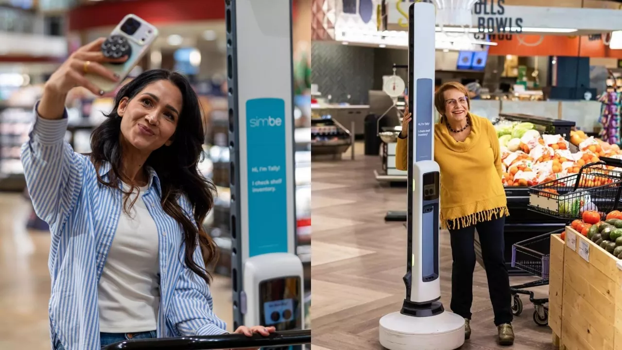 Tesco wprowadza roboty Tally do sklepów. ”Są 10-krotnie skuteczniejsze od ludzi” (fot. Simbe Robotics)