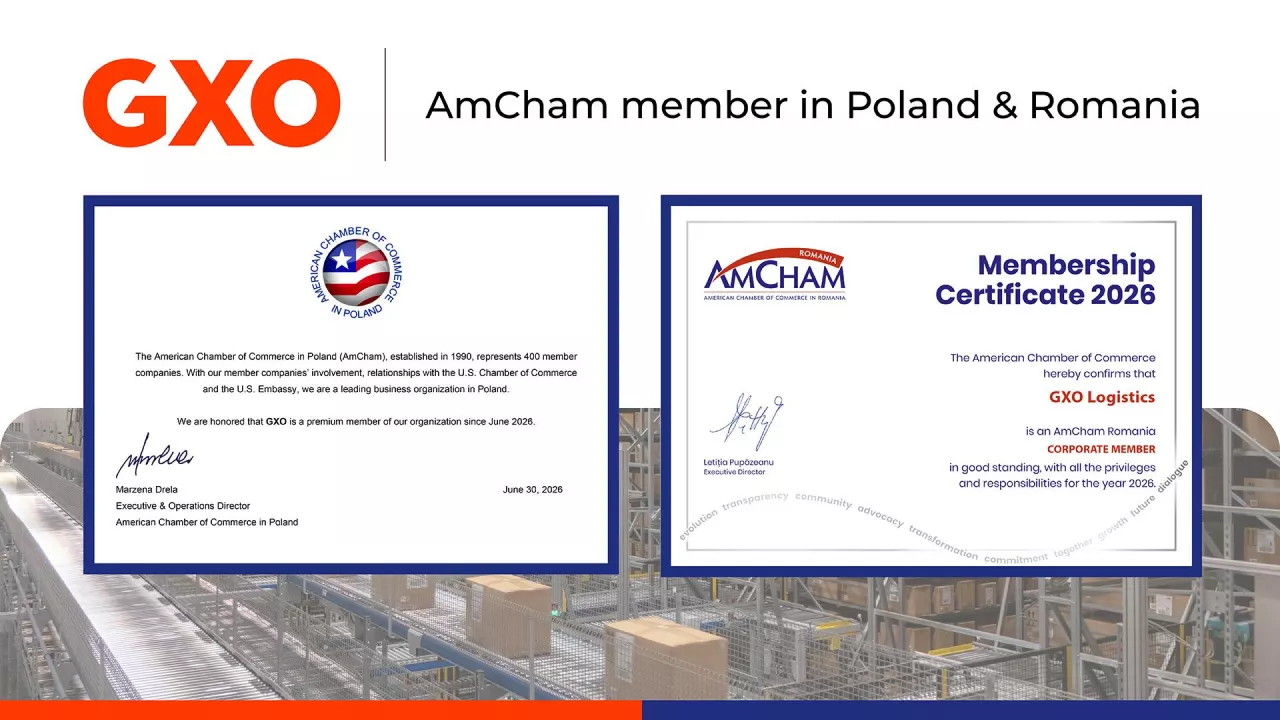 GXO dołącza do AmCham w Polsce i Rumunii, aby wspierać rozwój kluczowych sektorów