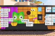 InPost i Duolingo tworzą plenerową galerię memów w Polsce (fot. InPost, Linkedin)