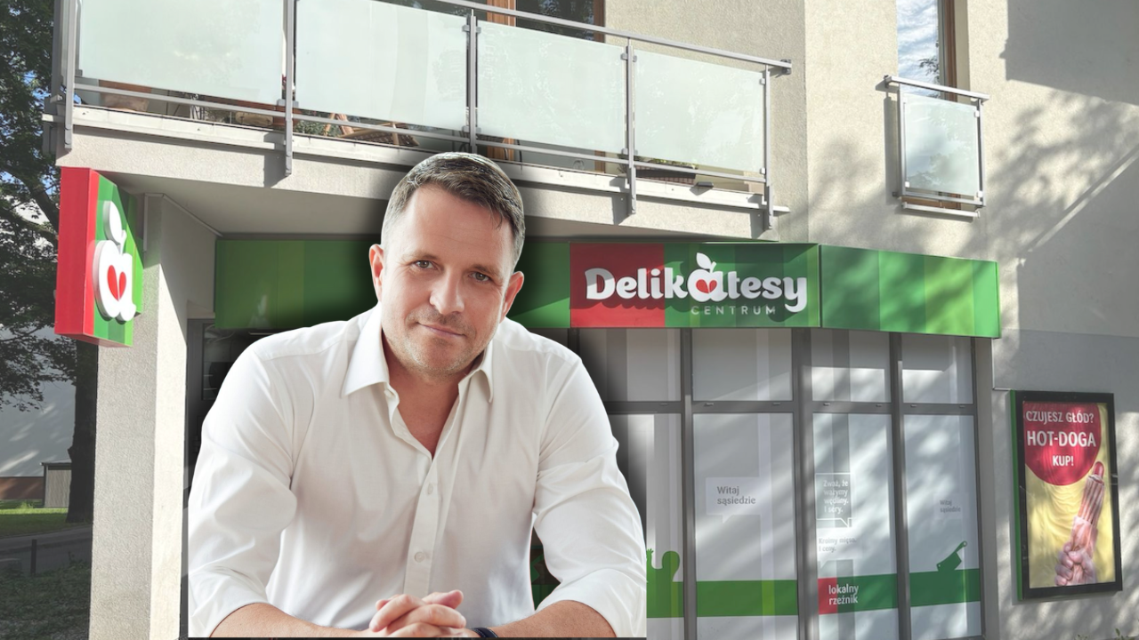 Tomasz Polański, członek zarządu Grupy Eurocash, komentuje zmiany w sieci Delikatesy Centrum (fot. Grupa Eurocash)