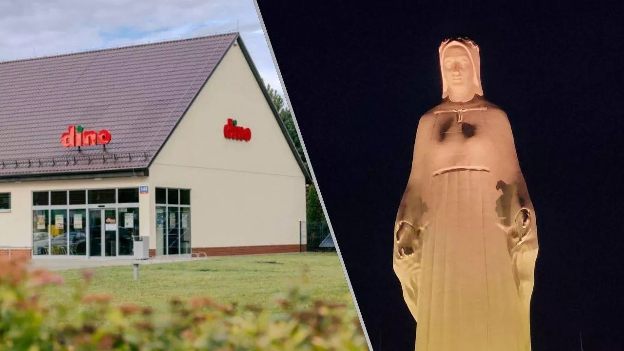 Pomnik w Konotopiu może okazać się żyłą złota dla Dino (fot. mat. prasowe + Parafia Kikół)