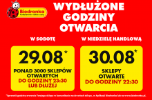 Biedronka wydłuża godziny otwarcia przed rokiem szkolnym (fot. Biedronka).