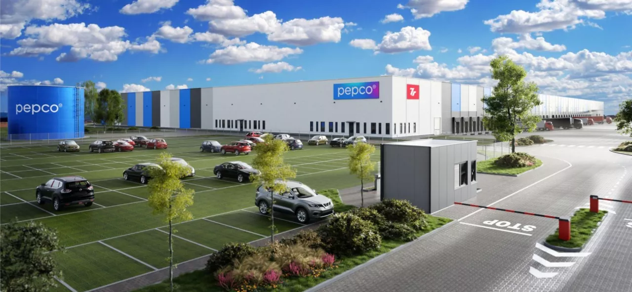 Wizualizacja magazynu Pepco pod Gdańskiem (fot. 7r).