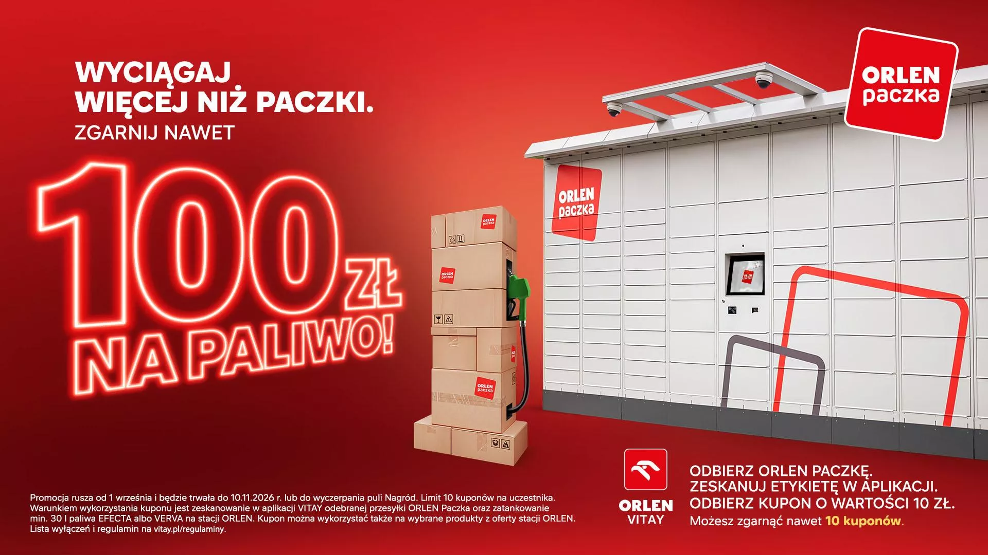 Odbieraj przesyłki z Orlen i zgarnij choćby do 100 zł rabatu na paliwo