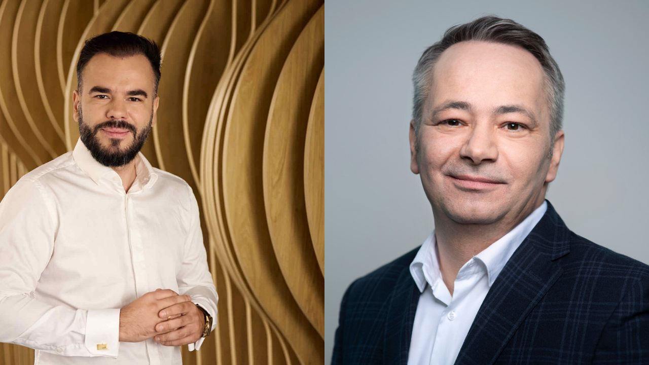 Na zdjęciu (od lewej): Mateusz Nowak (członek zespołu zarządzającego WeNet) i Juliusz Stawiński (CPO, dyrektor pionu rozwoju usług i produktów polskich ePłatności) (fot. Materiały Prasowe).