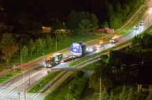 90-tonowy cylinder dotarł z Brazylii do Iławy do zakładu papierniczego Pol-Mak Iława (fot. materiały prasowe).