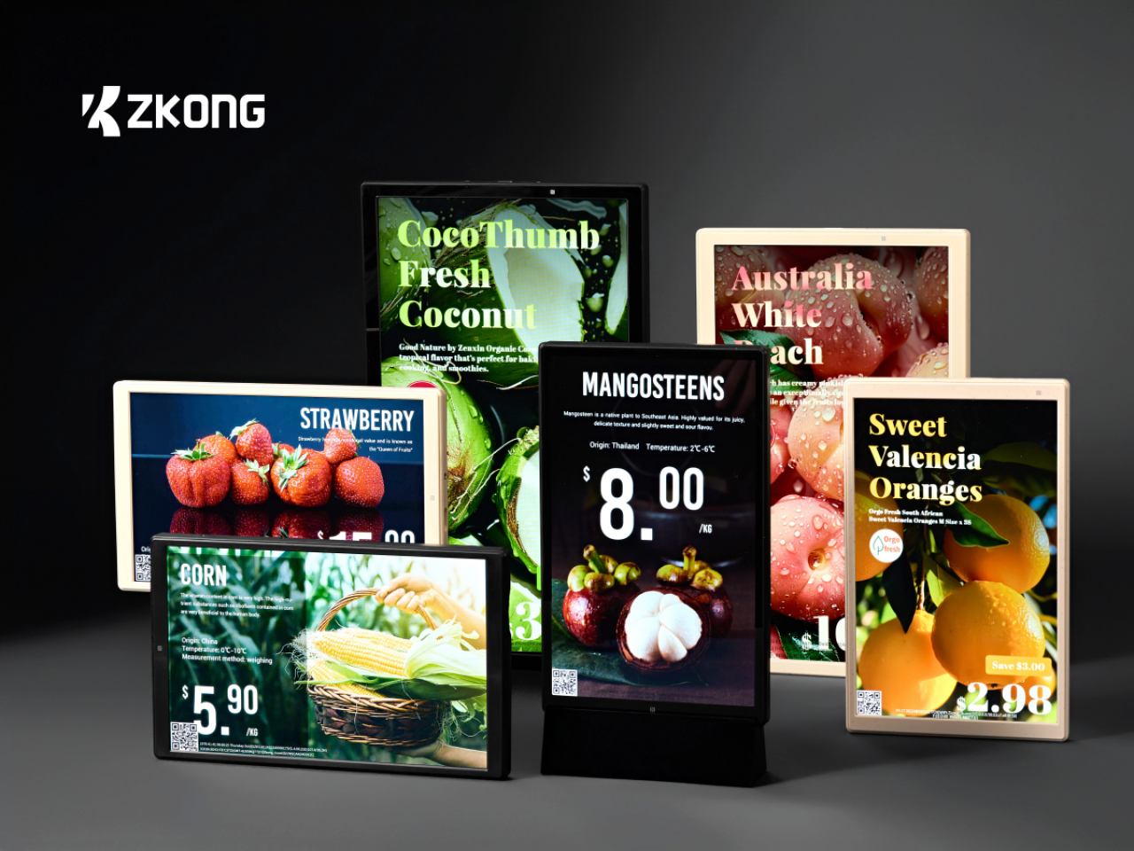 Elektroniczne etykiety cenowe stanowią ważną część oferty ZKONG, jednak podejście firmy wykracza daleko poza konwencjonalne cyfrowe etykiety cenowe.