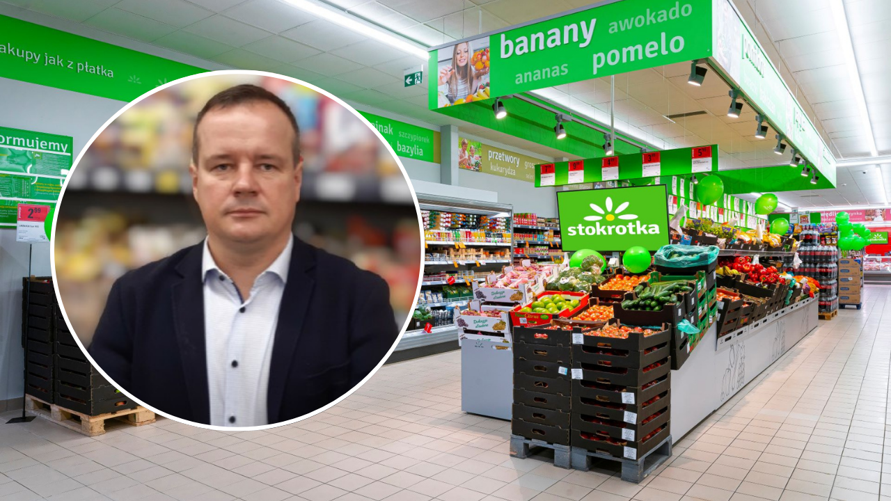 Tomasz Denka, dyrektor operacyjny Stokrotki (fot. Linkedln/Canva)