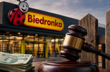 Zliczamy kary UOKiK dla Biedronki: Licznik bije rekordowe 1,7 mld zł (grafika wygenerowana przez AI)
