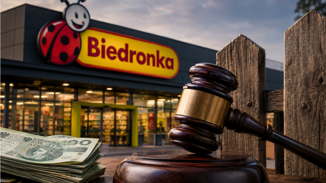 Zliczamy kary UOKiK dla Biedronki: Licznik bije rekordowe 1,7 mld zł (grafika wygenerowana przez AI)