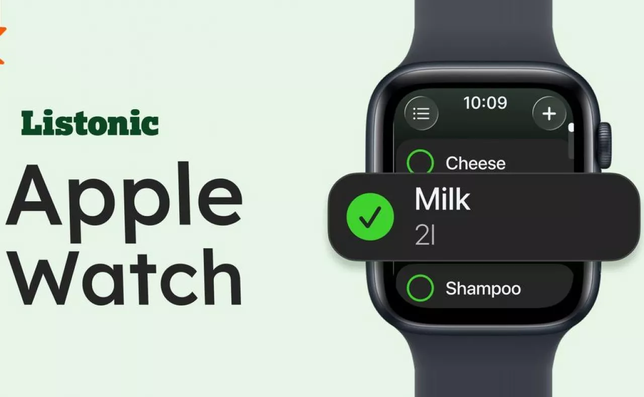 Listonic trafia na Apple Watch. Nowe funkcje dla kupujących (mat. prasowe)